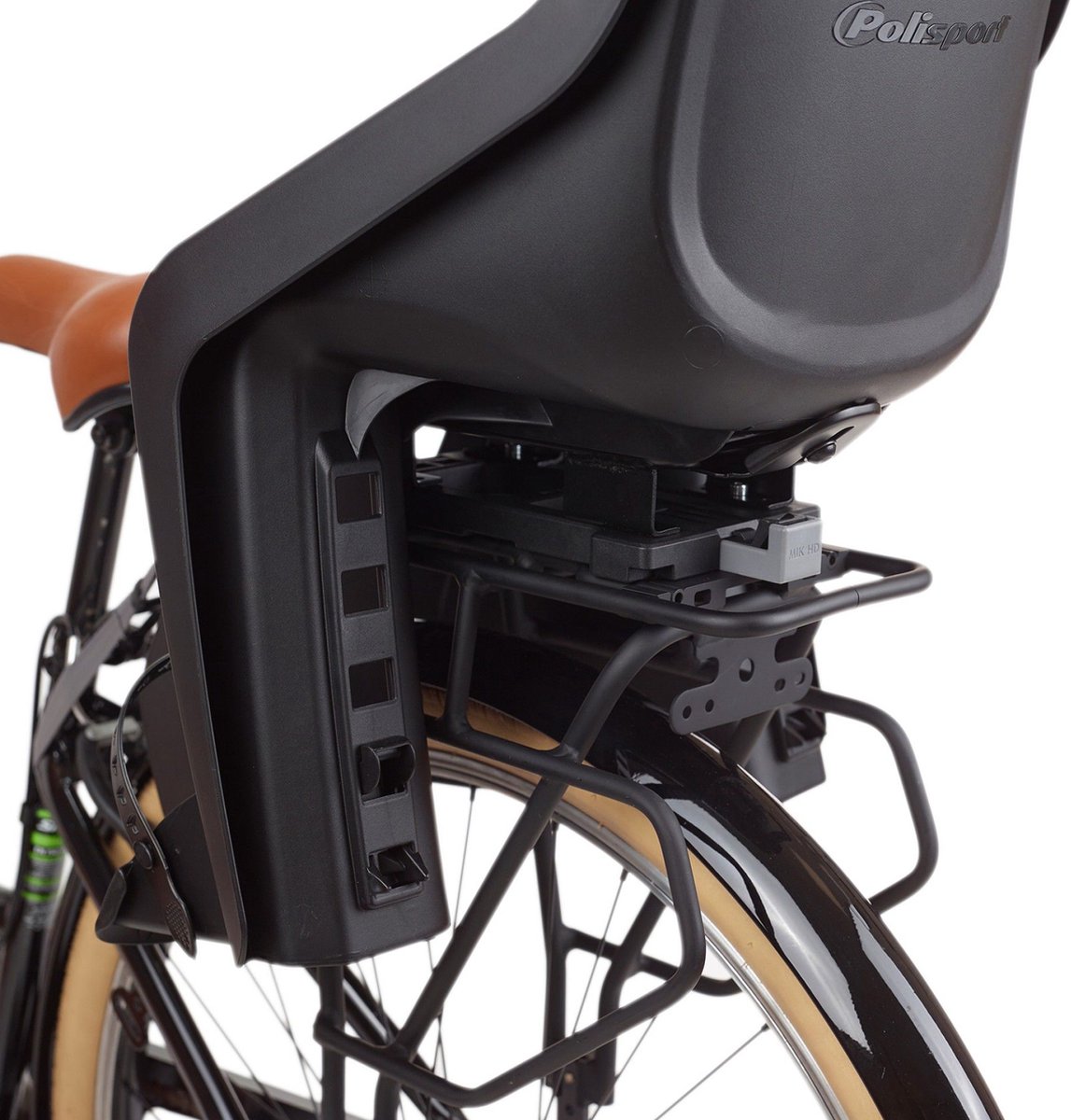 Polisport Bubbly Maxi Achterzitje Mik Hs Compatible/grijs - Zwart