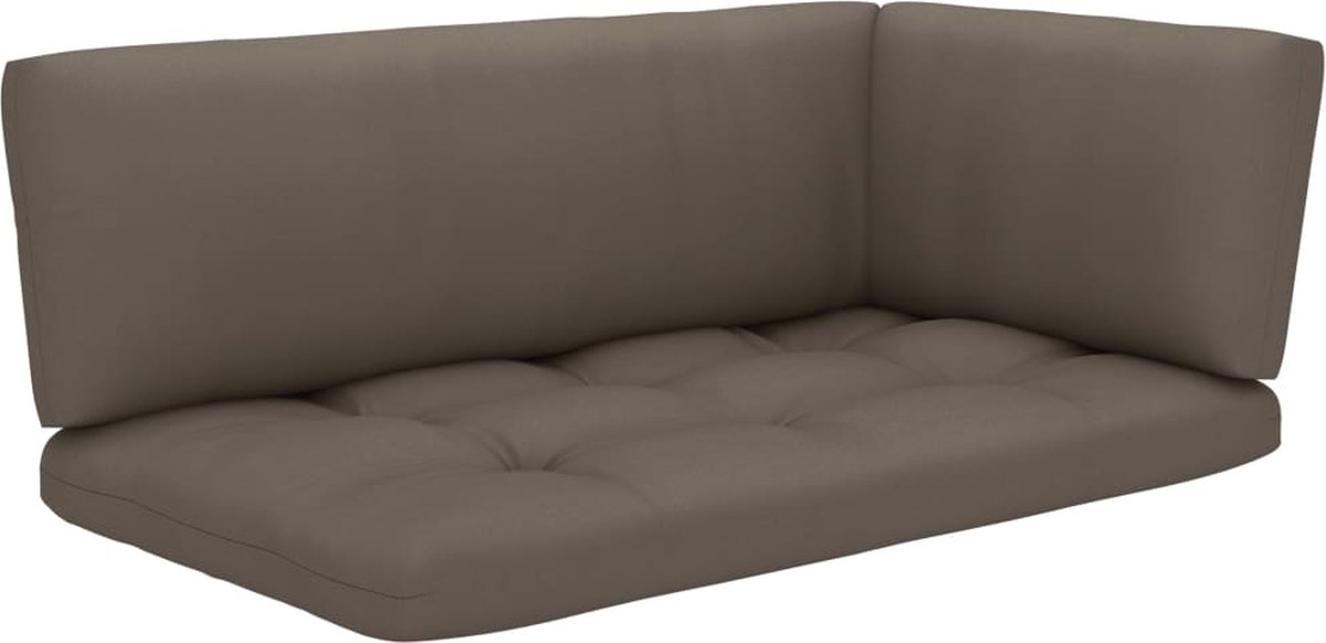 Vidaxl 4-delige Loungeset Pallet Met Kussens Geïmpregneerd Grenenhout - Bruin