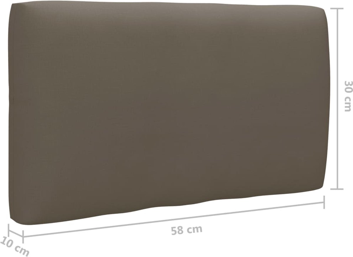 Vidaxl 4-delige Loungeset Pallet Met Kussens Geïmpregneerd Grenenhout - Bruin