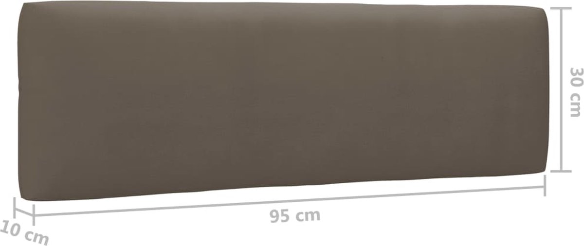 Vidaxl 4-delige Loungeset Pallet Met Kussens Geïmpregneerd Grenenhout - Bruin