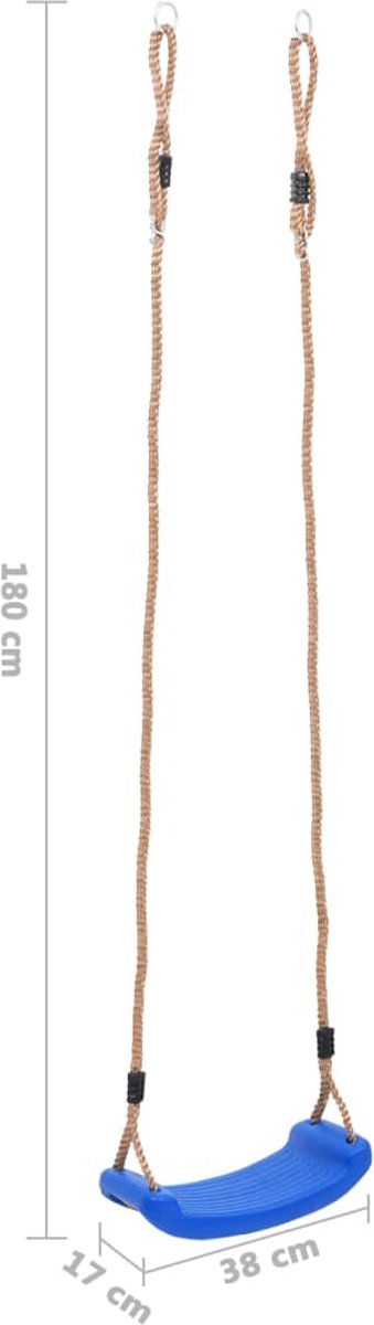 Vidaxl Schommelzitje Voor Kinderen - Blauw