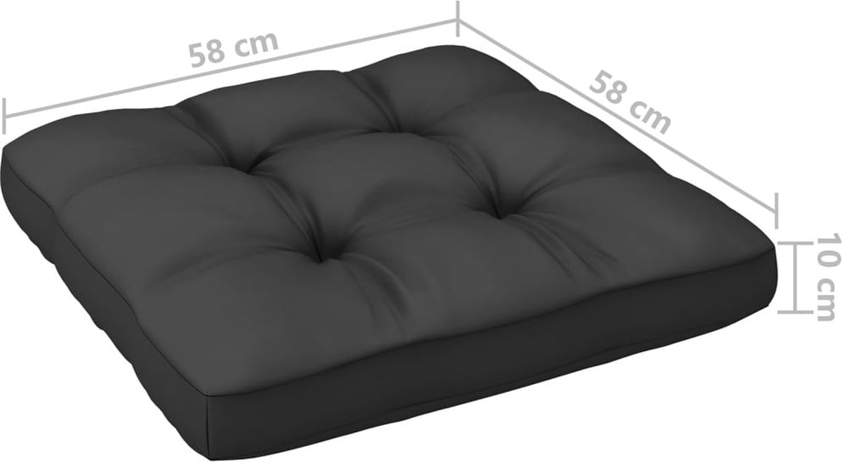 Vidaxl 7-delige Loungeset Met Kussens Massief Grenenhout
