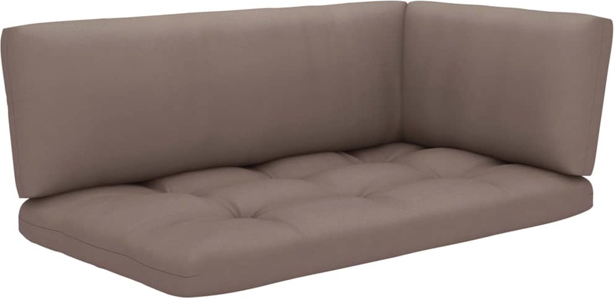 Vidaxl 6-delige Loungeset Pallet Met Kussens Geïmpregneerd Hout - Grijs