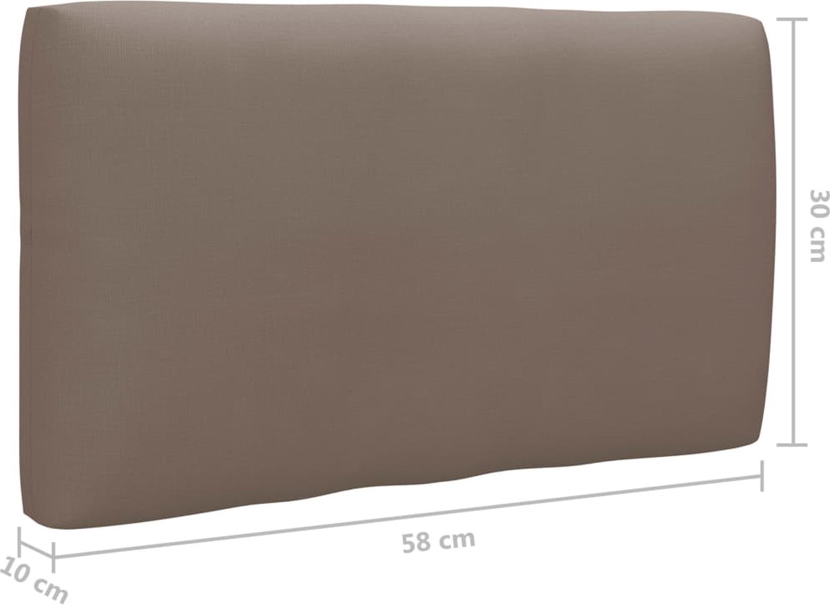 Vidaxl 6-delige Loungeset Pallet Met Kussens Geïmpregneerd Hout - Grijs