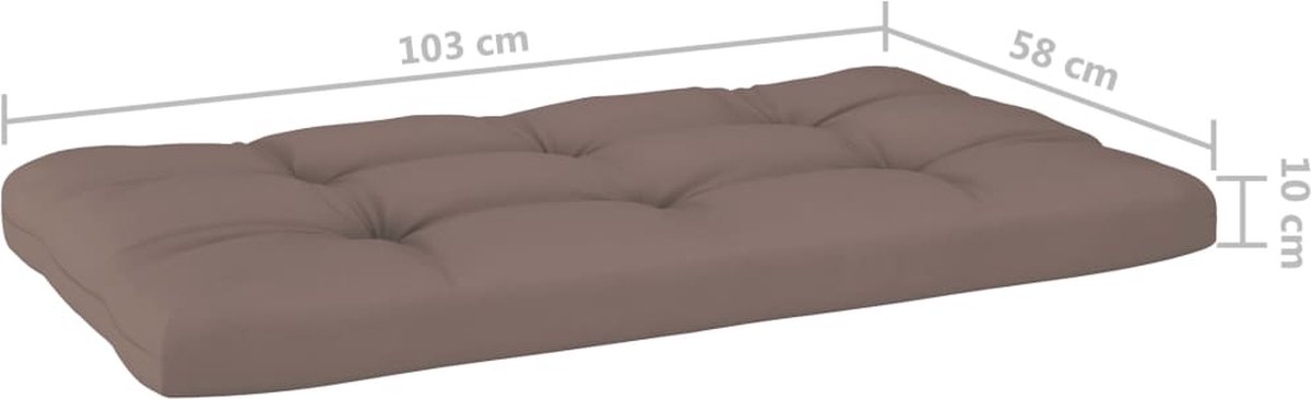 Vidaxl 6-delige Loungeset Pallet Met Kussens Geïmpregneerd Hout - Grijs