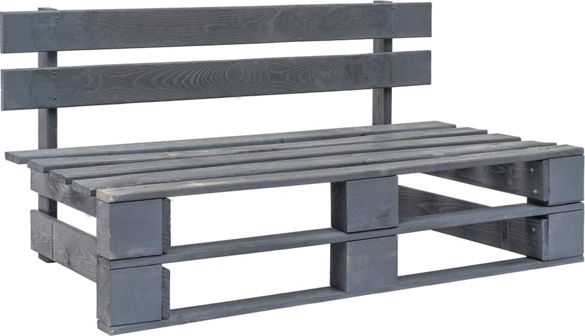 Vidaxl 6-delige Loungeset Pallet Met Kussens Geïmpregneerd Hout - Grijs