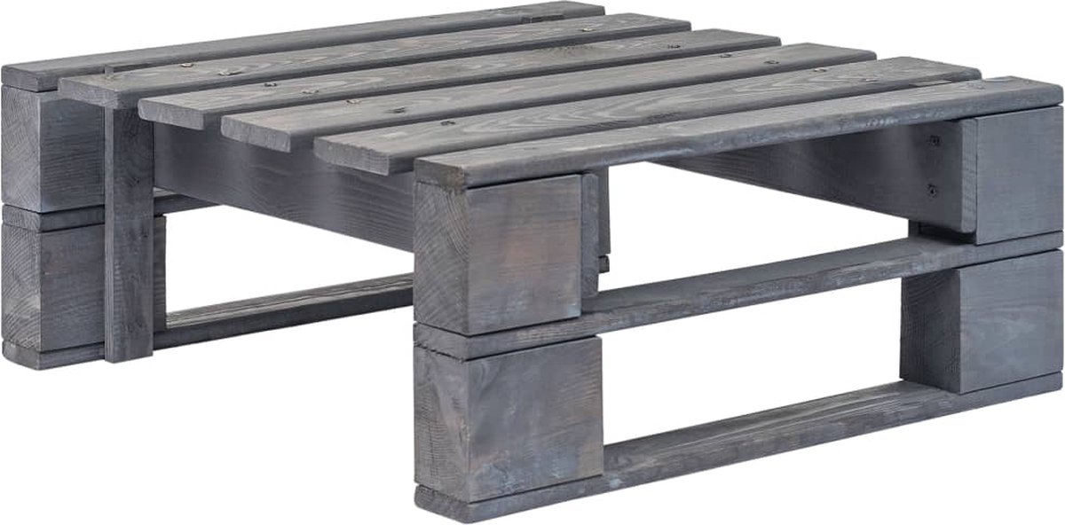 Vidaxl 6-delige Loungeset Pallet Met Kussens Geïmpregneerd Hout - Grijs