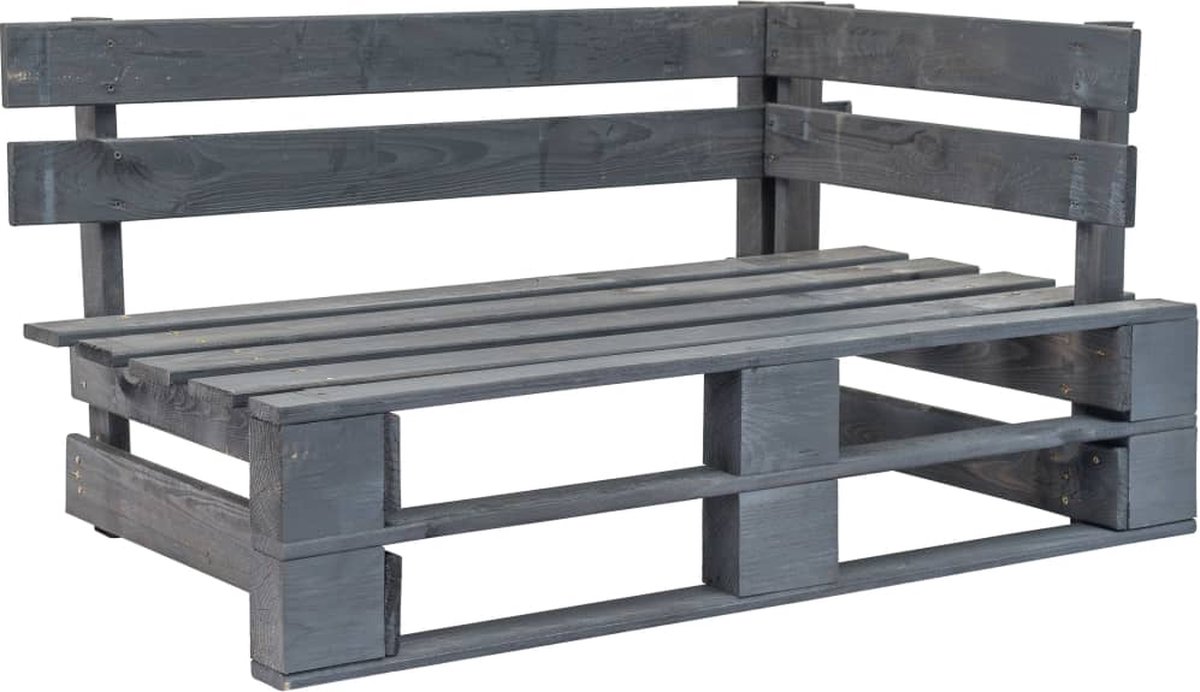 Vidaxl 6-delige Loungeset Pallet Met Kussens Geïmpregneerd Hout - Grijs