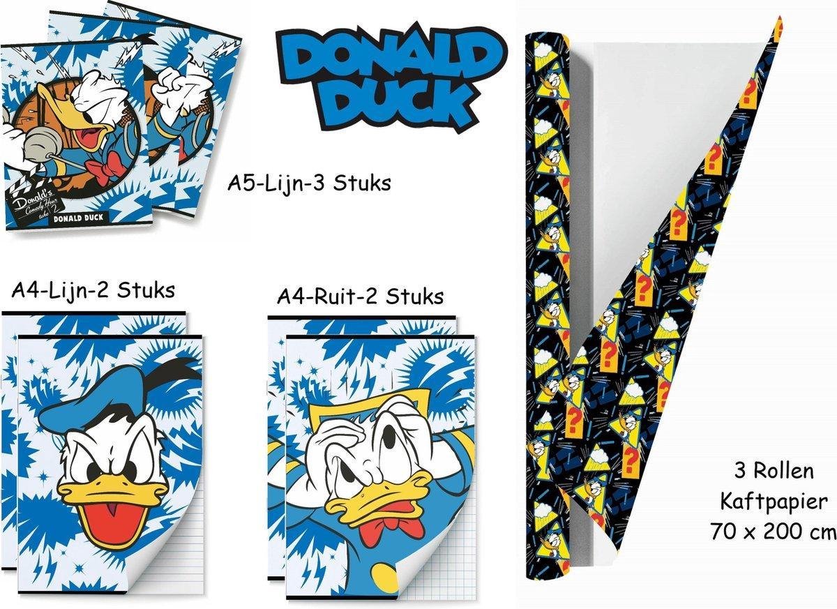 Benza Schoolpakket - Donald Duck - Kaftpapier En Schriften