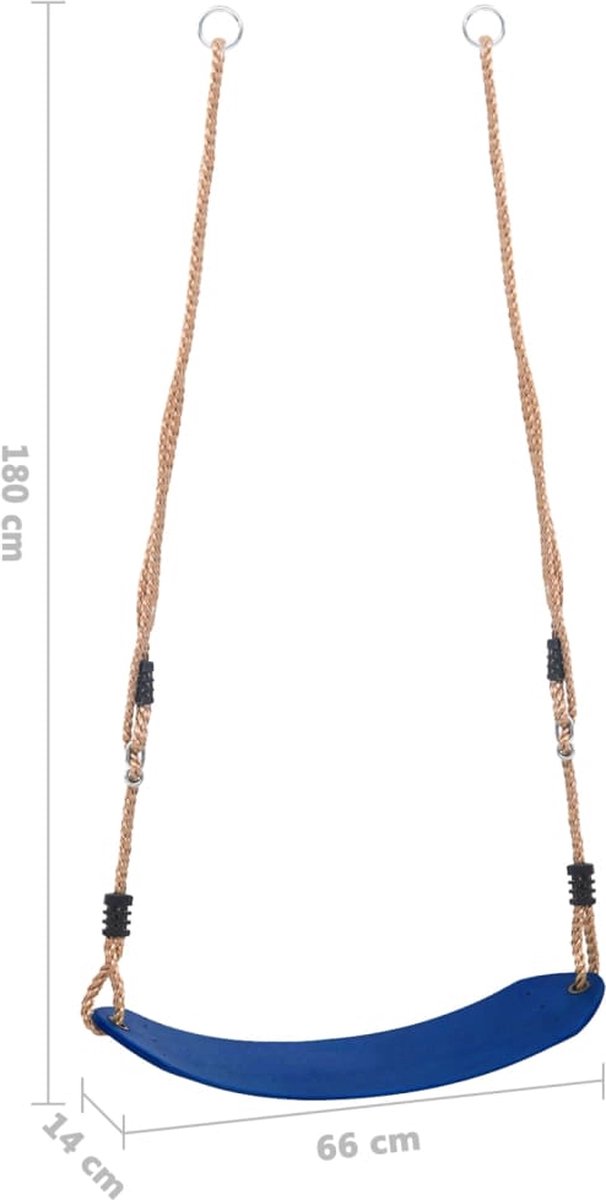 Vidaxl Schommelzitje Voor Kinderen - Blauw