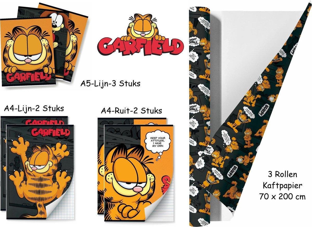 Benza Schoolpakket - Garfield - Kaftpapier En Schriften