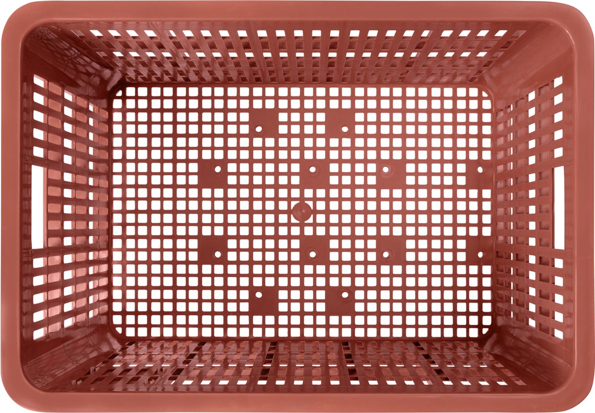 Basil Fietskrat L, Groot 40l - Terra Red