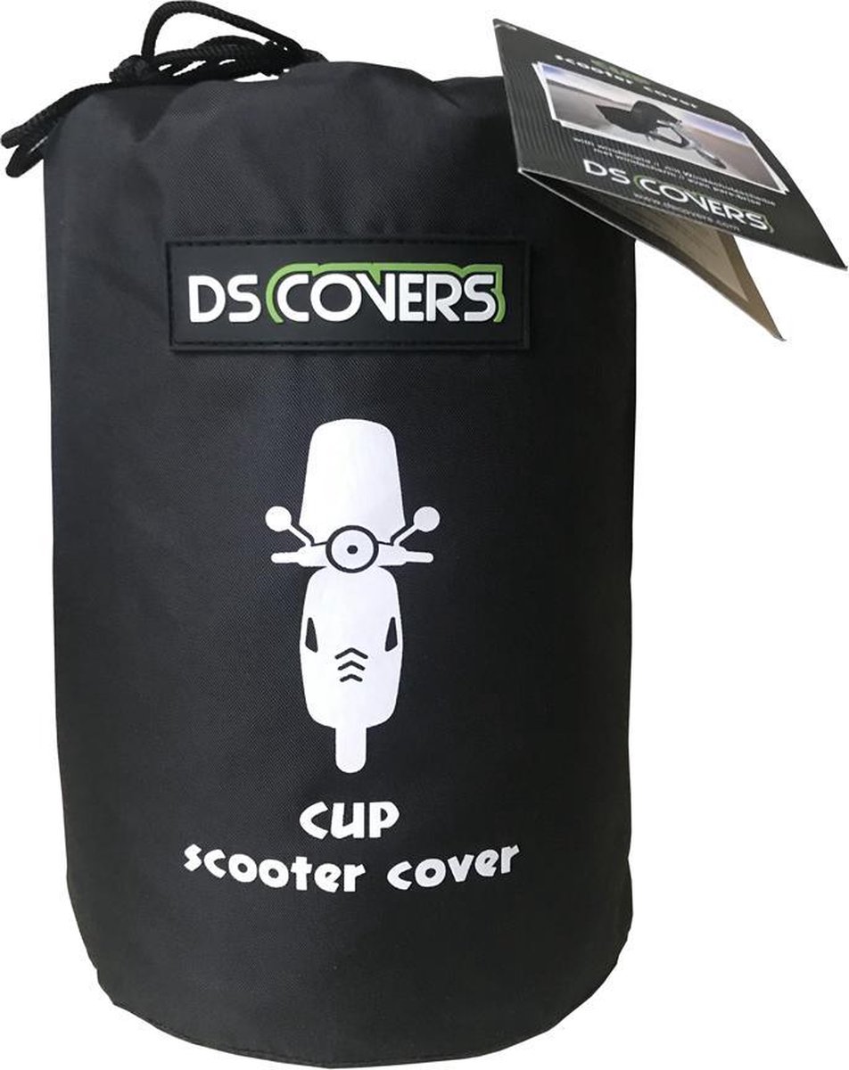 Scooterhoes Ds Covers Cup Met Windscherm Medium - Zwart