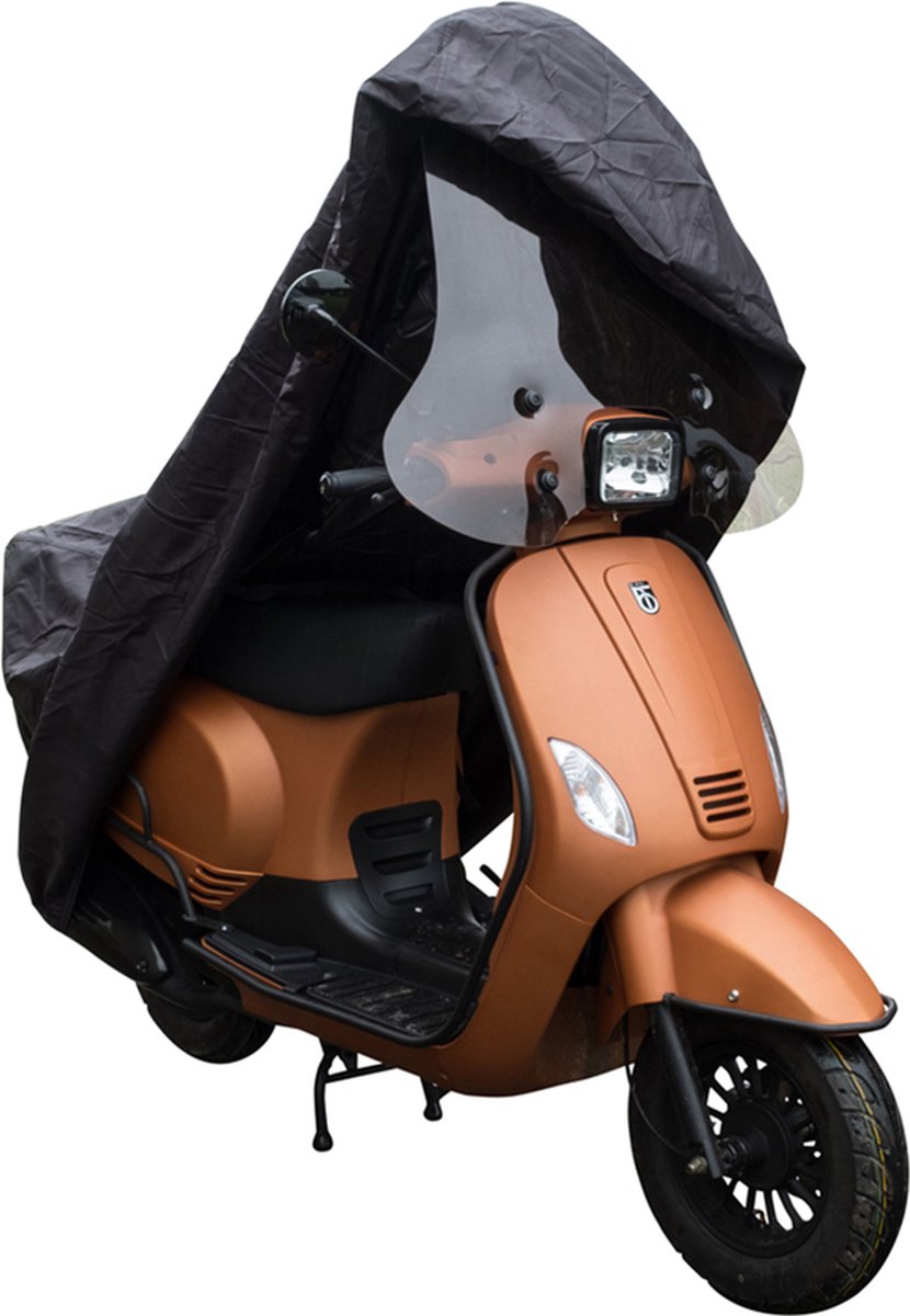 Scooterhoes Ds Covers Cup Met Windscherm Large - Zwart