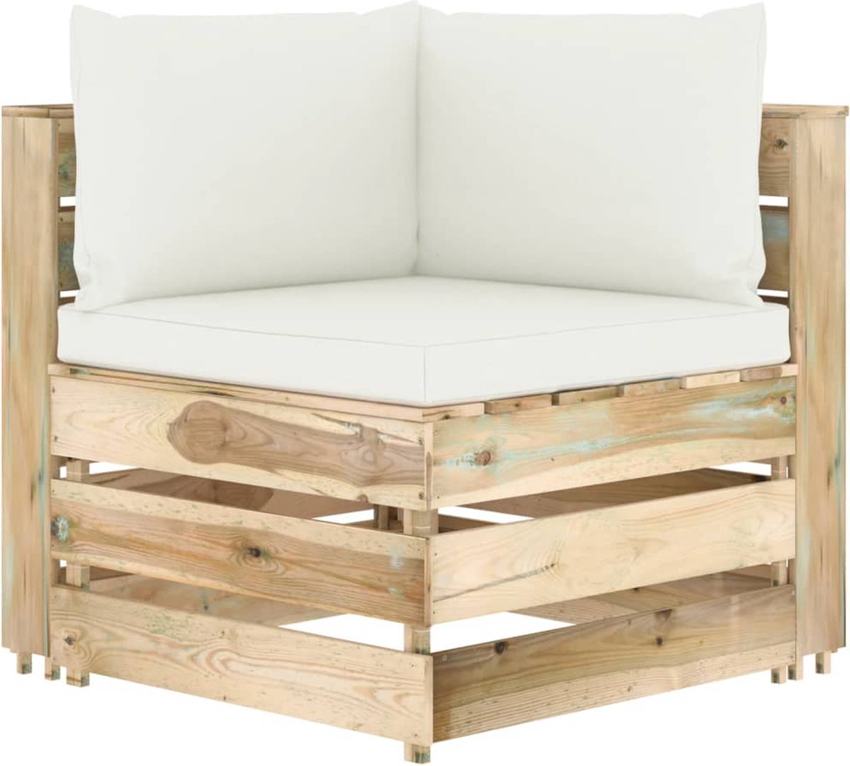 Vidaxl 6-delige Loungeset Met Kussens Geïmpregneerd Hout - Groen
