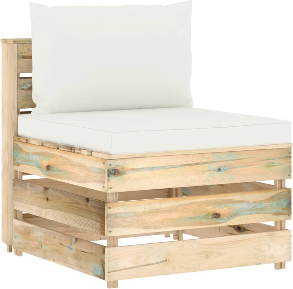 Vidaxl 6-delige Loungeset Met Kussens Geïmpregneerd Hout - Groen