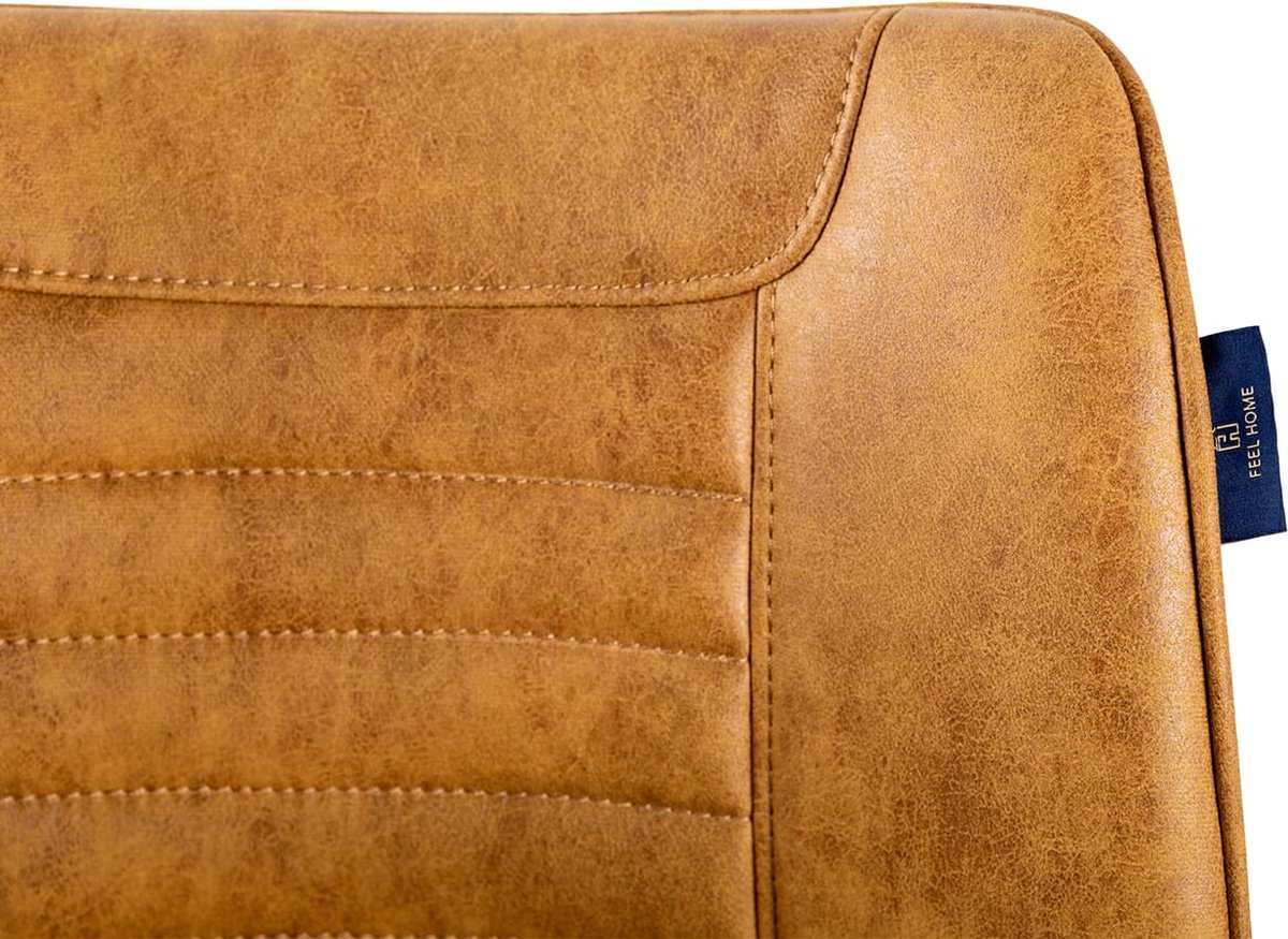 Feel Home - Eetkamerstoel - Modena - Cognac - Bruin