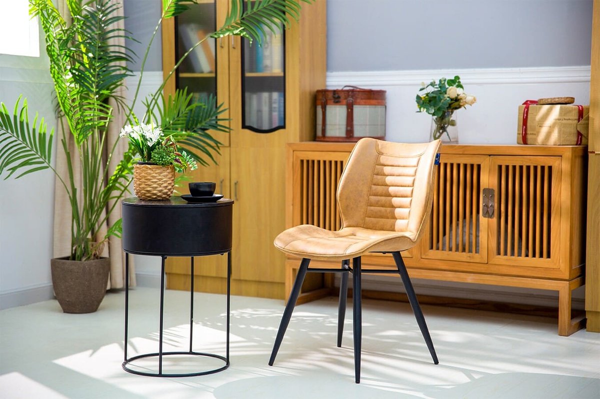 Feel Home - Eetkamerstoel - Modena - Cognac - Bruin