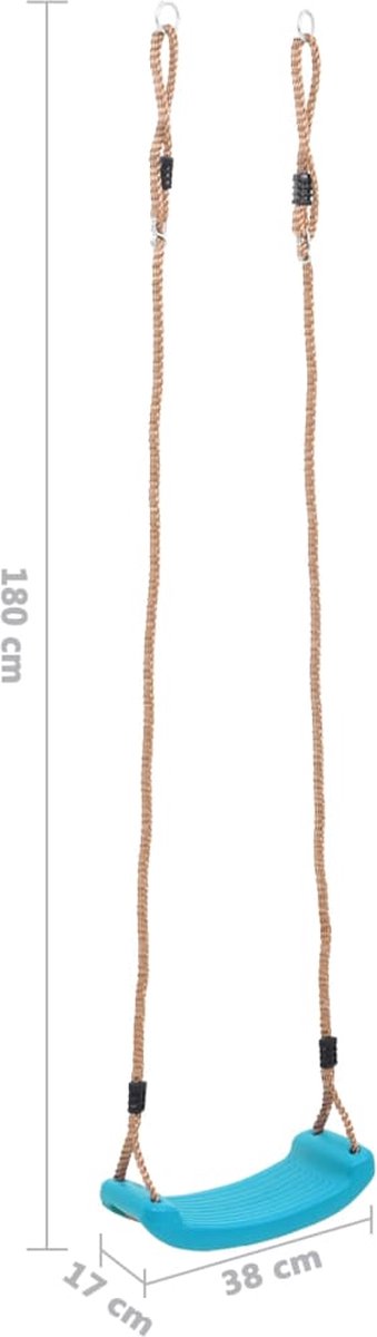 Vidaxl Schommelzitje Voor Kinderen Licht - Blauw