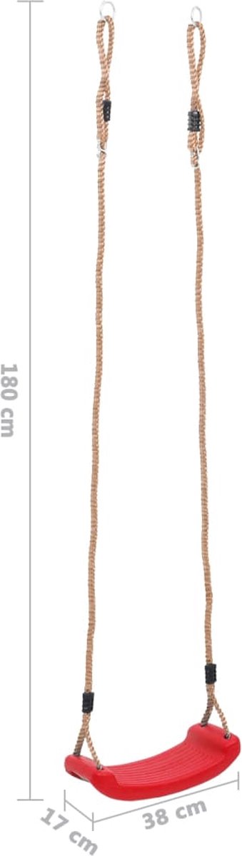 Vidaxl Schommelzitje Voor Kinderen - Rood