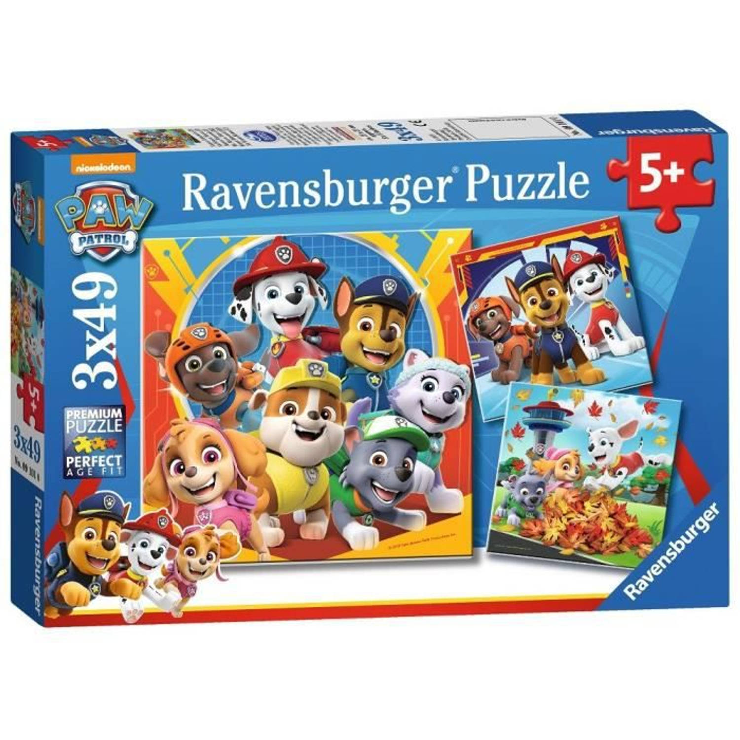 Ravensburger Legpuzzels Van 3x49 Stukjes - Klaar Om Te Redden / Paw Patrol