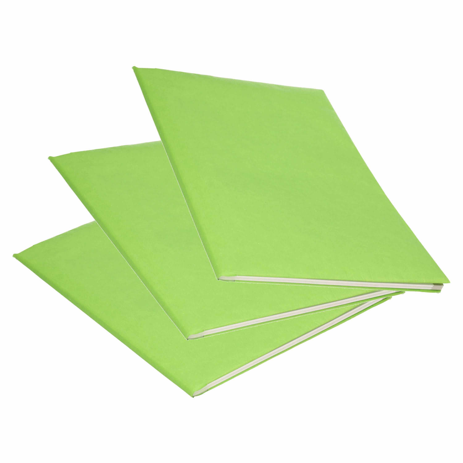 Bellatio Decorations 3x Rollen Kraft Kaftpapier 200 X 70 Cm - Kaftpapier - Groen