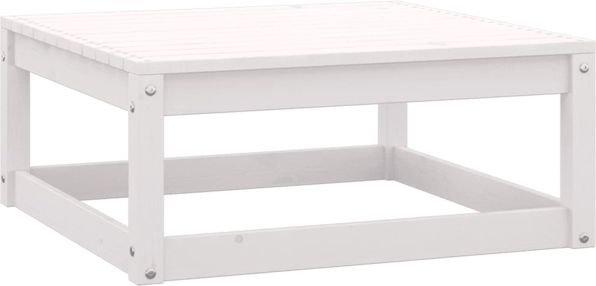 Vidaxl 11-delige Loungeset Met Kussens Massief Grenenhout - Wit