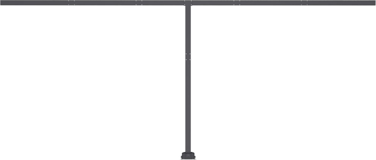 Vidaxl Luifel Handmatig Uittrekbaar Met Led 500x300 Cm Antracietkleur