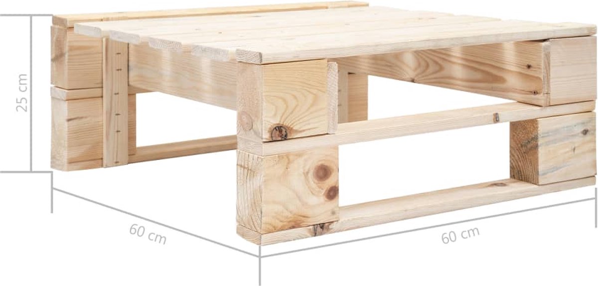 Vidaxl 6-delige Loungeset Pallet Met Kussens Geïmpregneerd Grenenhout - Grijs