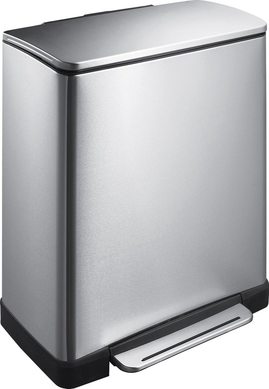 Eko E-cube Pedaalemmer - 50l - Mat Rvs - Silver