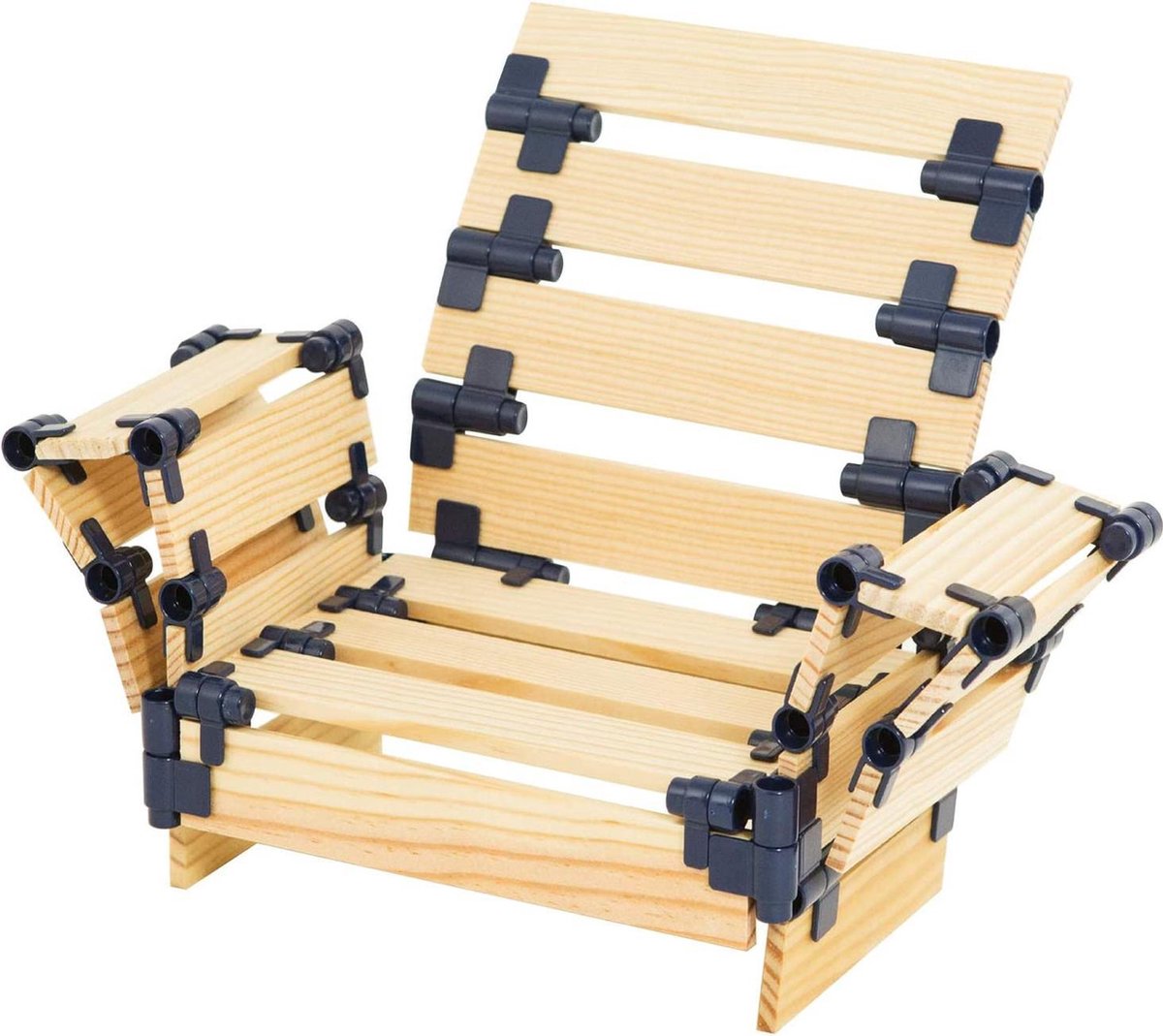 TomTecT bouwkit junior hout/kunststof naturel/ 500 delig - Blauw