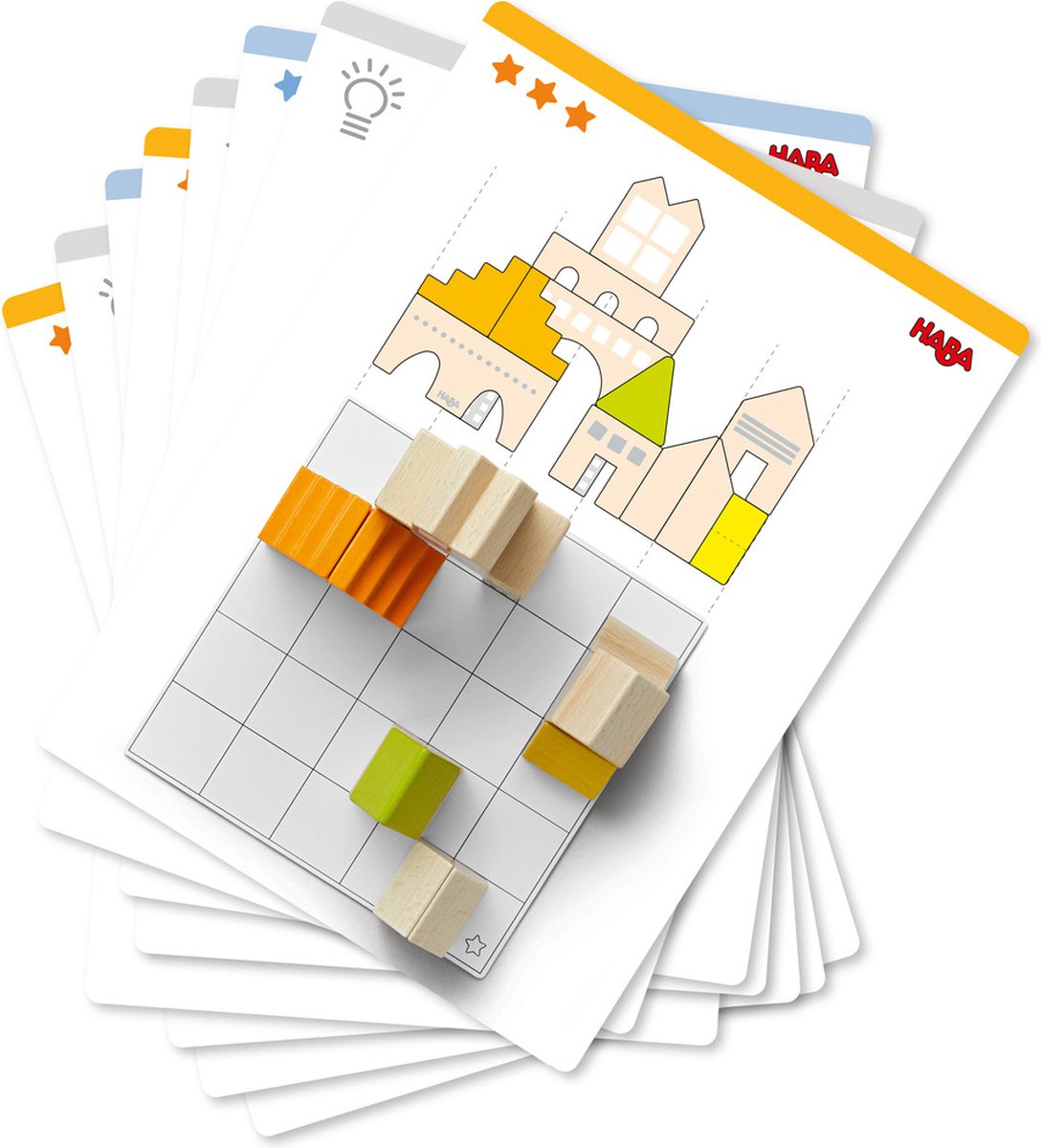 HABA bouwstenen Logica bouwmeesters junior hout 43 delig