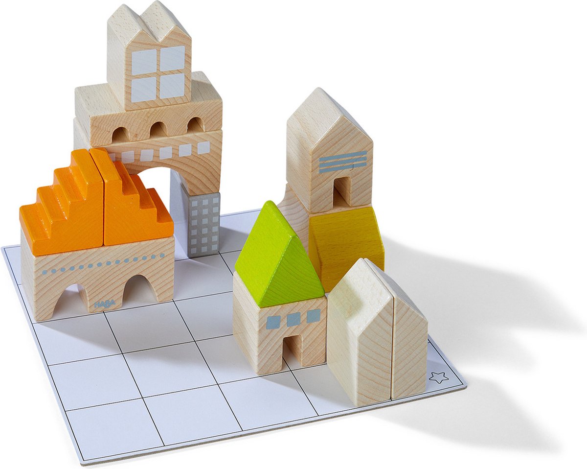 HABA bouwstenen Logica bouwmeesters junior hout 43 delig