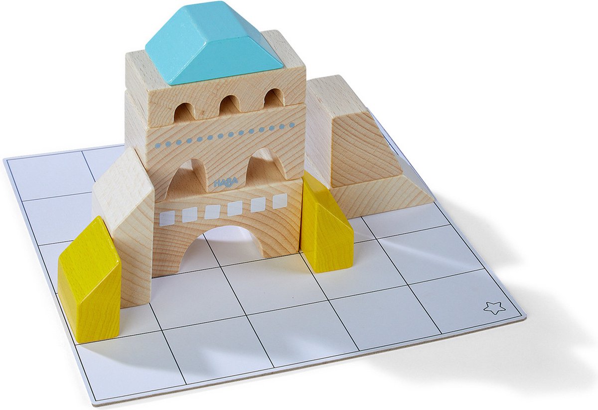 HABA bouwstenen Logica bouwmeesters junior hout 43 delig