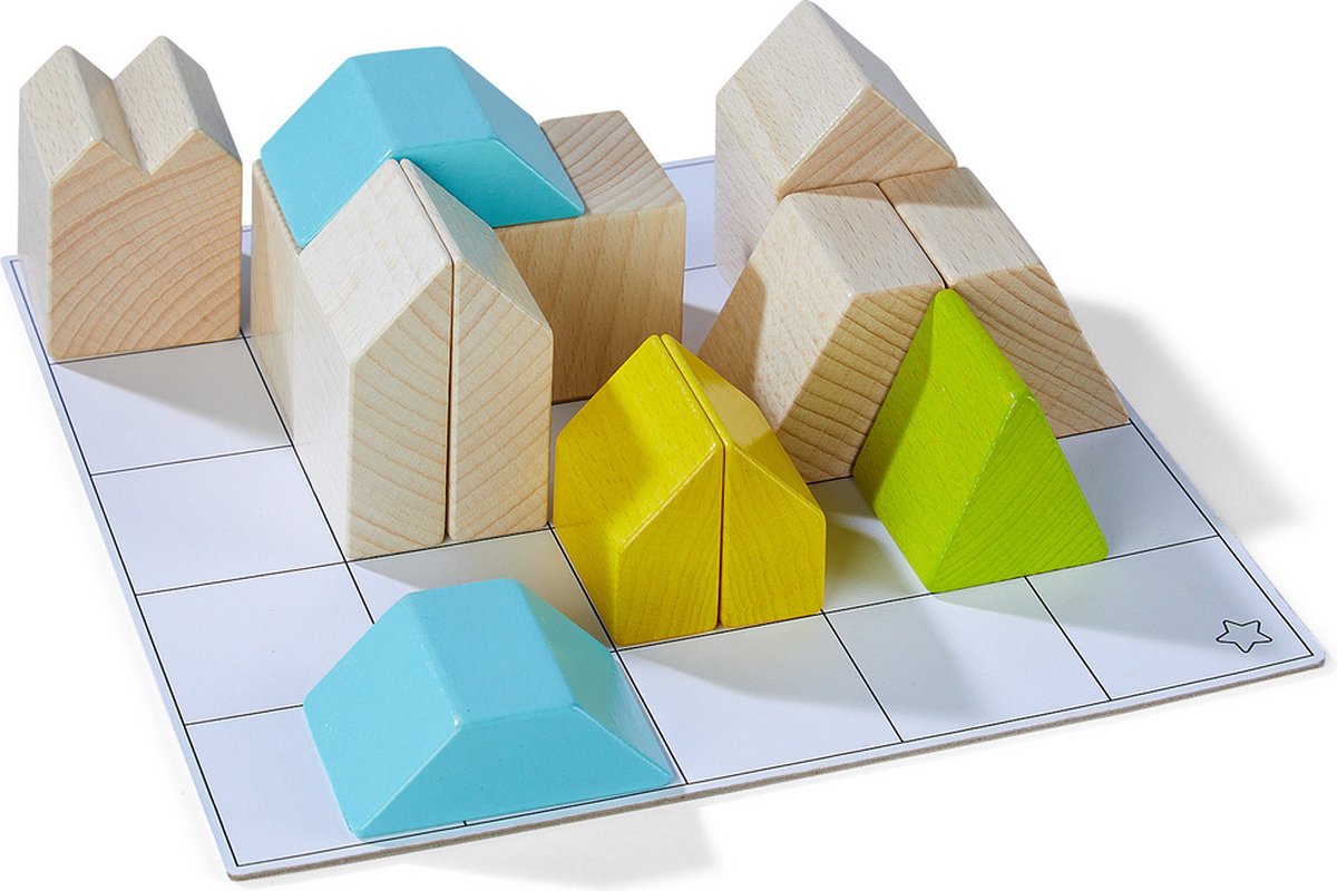 HABA bouwstenen Logica bouwmeesters junior hout 43 delig