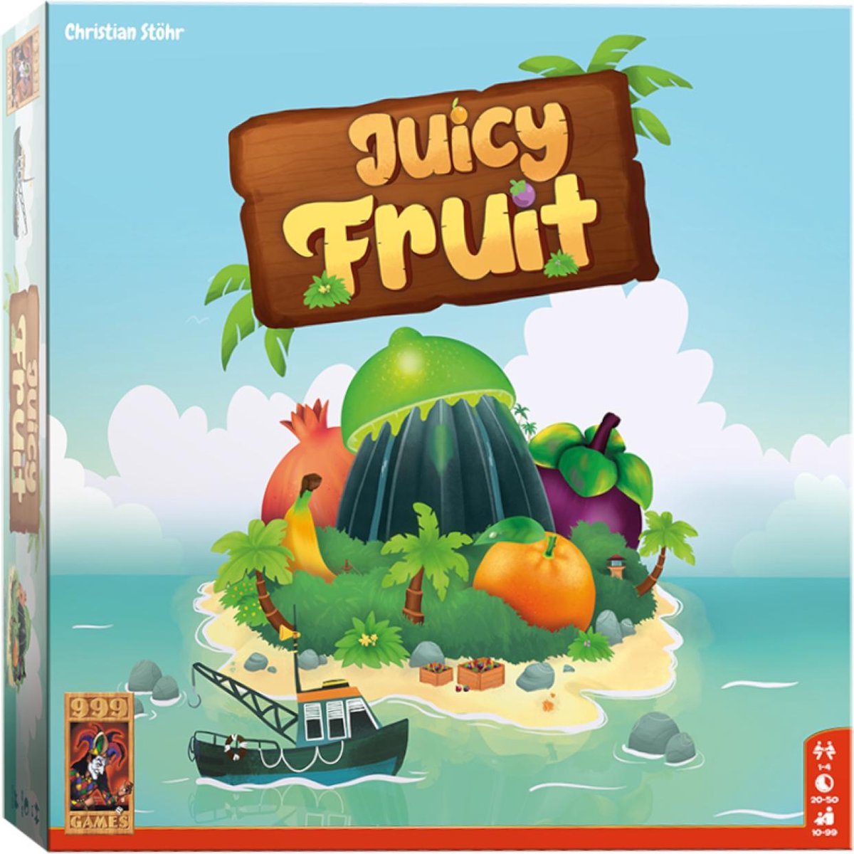 999Games bordspel Juicy Fruit (NL) - Blauw