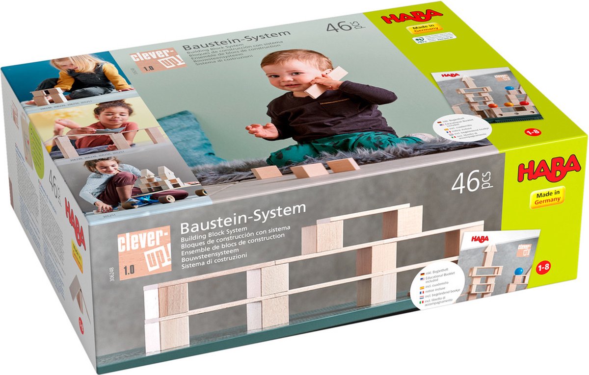 HABA bouwstenen Clever Up! 1.0 hout 46 delig