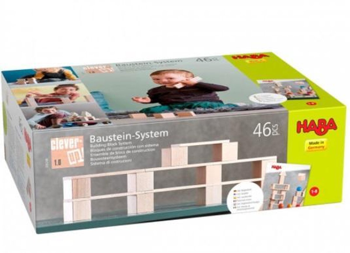 HABA bouwstenen Clever Up! 1.0 hout 46 delig