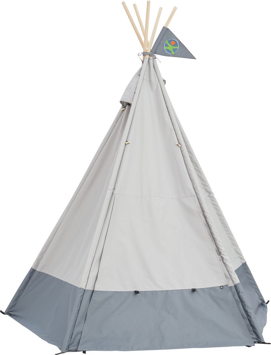 HABA tipi tent Terra Kids 182 x 220 cm polyester/wit - Grijs