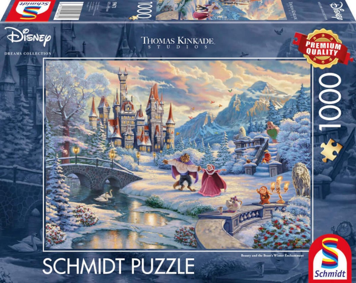 Schmidt Puzzle legpuzzel Disney Belle en het Beest 1000 stukjes