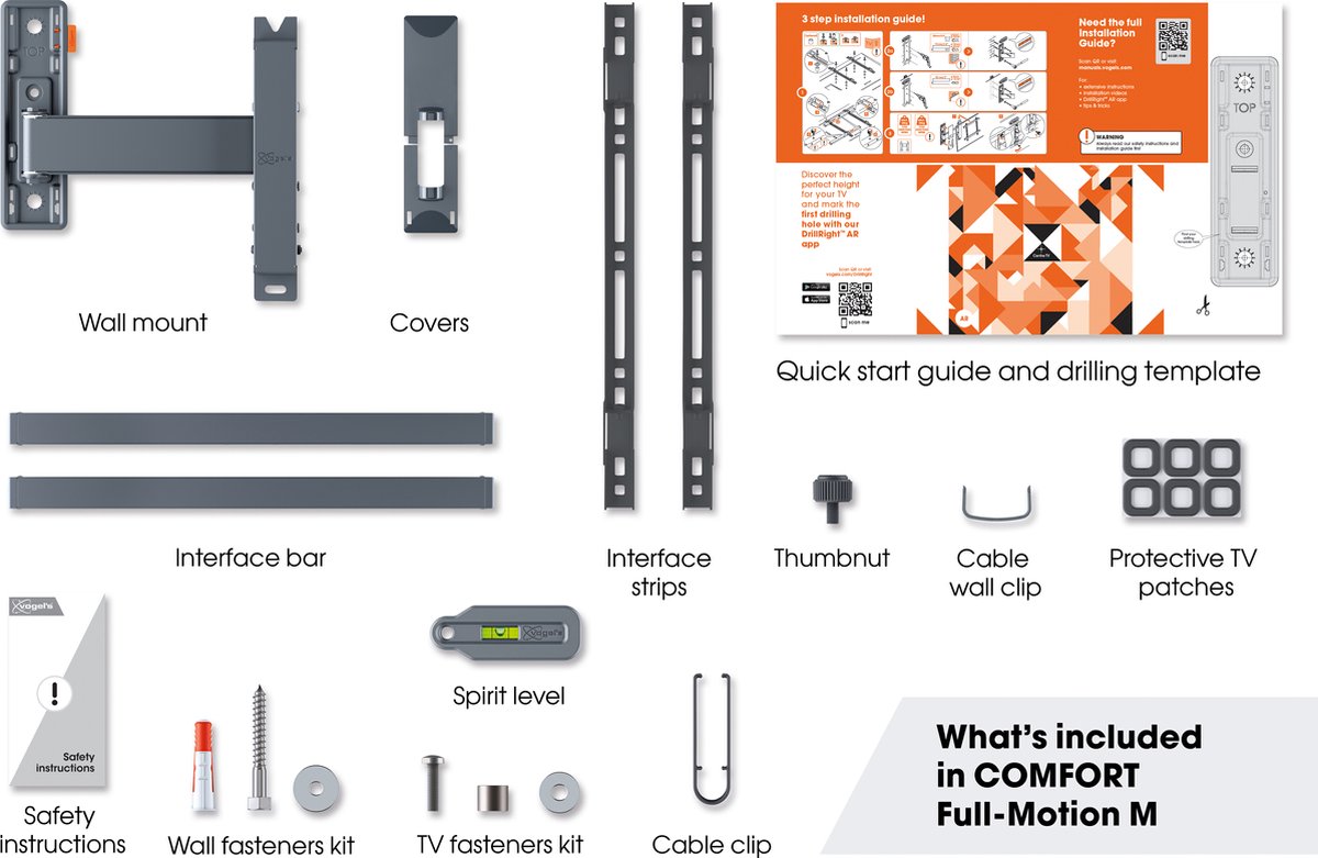 Vogels Vogel's Comfort 3425 - Zwart