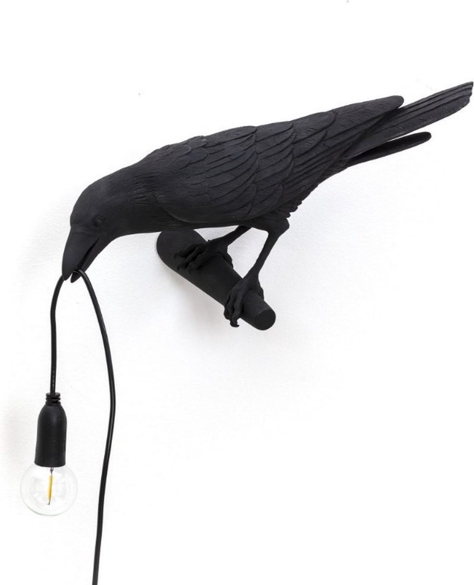 Seletti Bird Wandlamp - Zwart