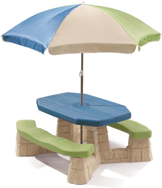 Step2 Picknicktafel Met Parasol - Groen