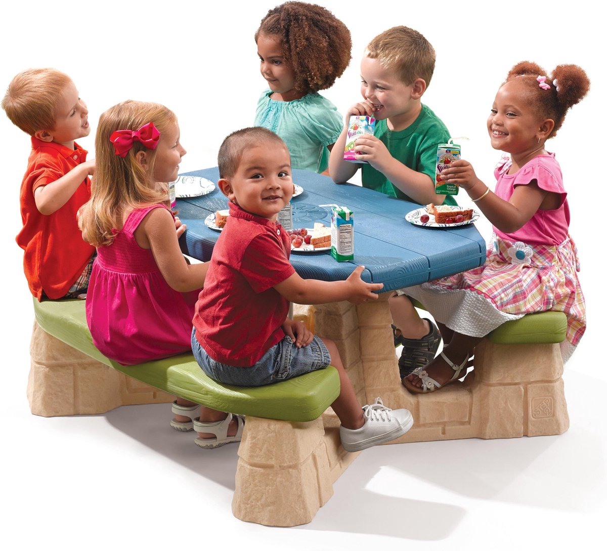 Step2 Picknicktafel Met Parasol - Groen