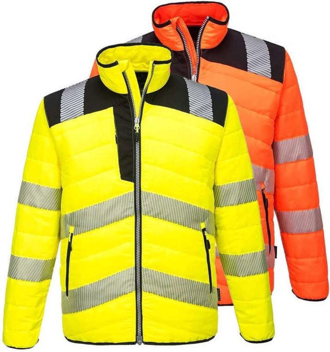 Bodywarmer PW3 Hoge zichtbaarheid, 2 zijde draagbaar Portwest