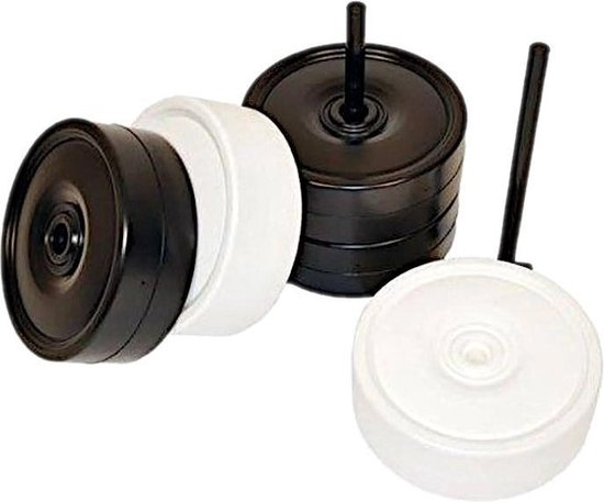 Rolly Toys Damstenen Klein/zwart 11 Cm 24-delig - Wit