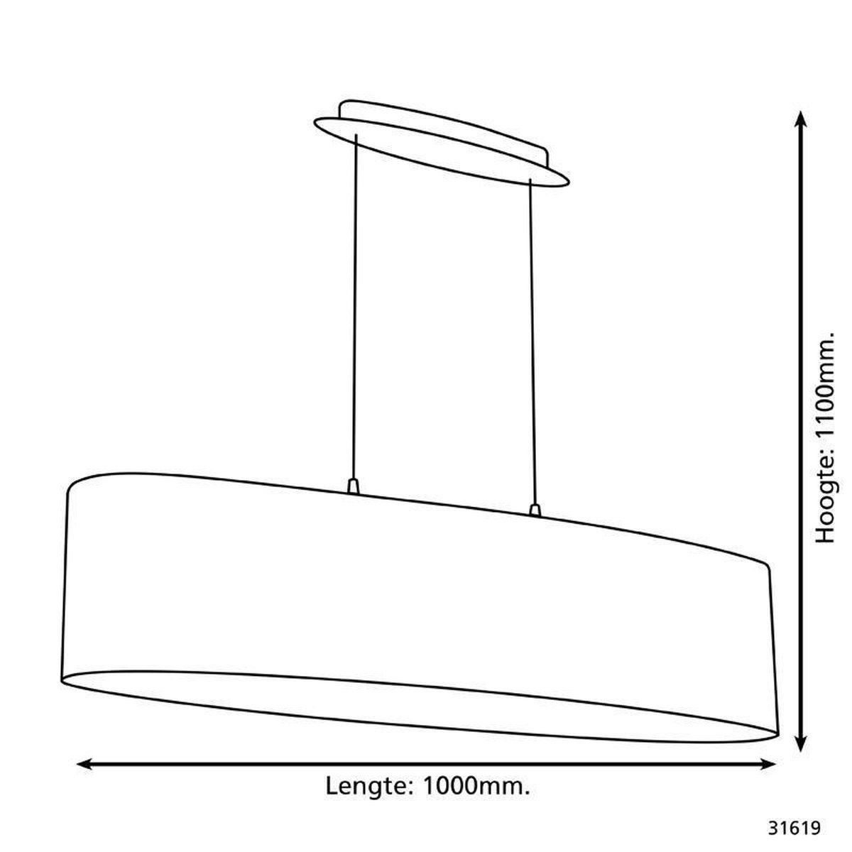 EGLO Maserlo Hanglamp - Bruin