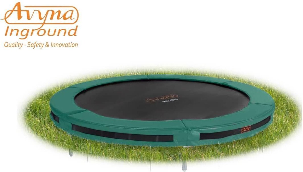 Avyna Pro-line Inground Ronde Trampoline ø 245 Cm - Groen