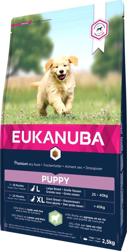 Eukanuba Puppy/Junior Lam&Rijst - Hondenvoer - 2.5 kg