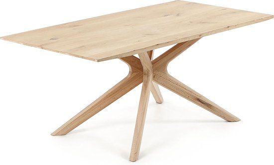 Kave Home Normande Eettafel 180 x 90 cm - Marrón